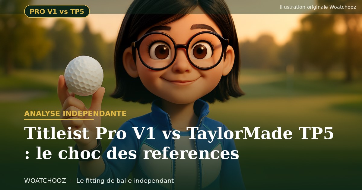 Titleist Pro V1 vs TaylorMade TP5 : le choc des references